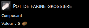 Pot de farine grossière