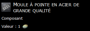 Moule à pointe en acier de grande qualité