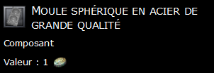 Moule sphérique en acier de grande qualité