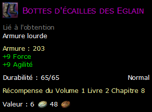 Bottes d'écailles des Eglain