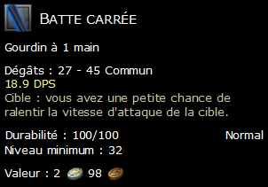 Batte carrée