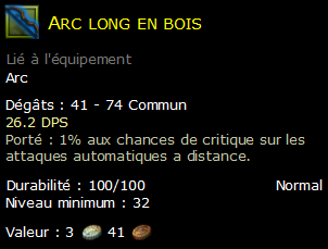 Arc long en bois