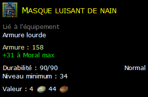 Masque luisant de nain