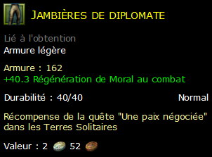 Jambières de diplomate