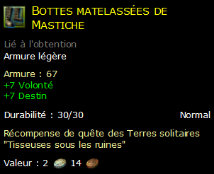 Bottes matelassées de Mastiche