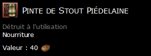 Pinte de Stout Piédelaine