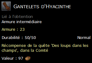 Gantelets d'Hyacinthe