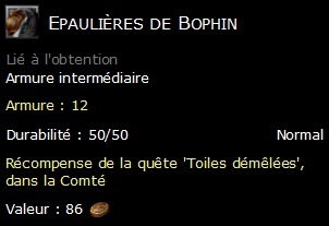 Epaulières de Bophin