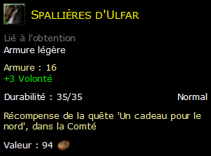 Spallières d'Ulfar