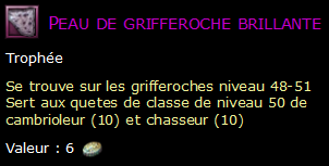 Peau de grifferoche brillante