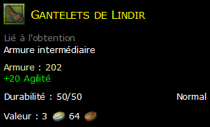 Gantelets de Lindir