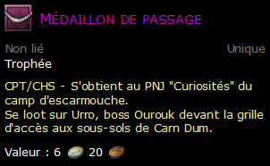 Médaillon de passage