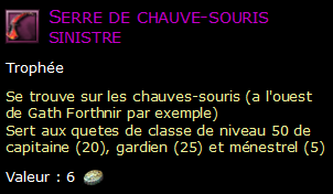 Serre de chauve-souris sinistre