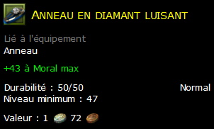 Anneau en diamant luisant