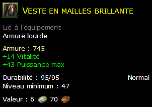 Veste en mailles brillante