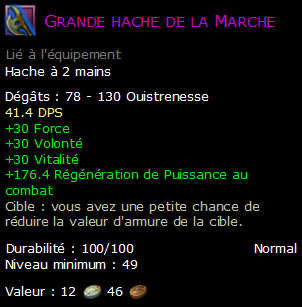 Grande hache de la Marche