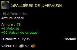 Spallières de Daervunn