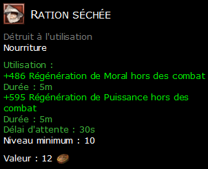 Ration séchée