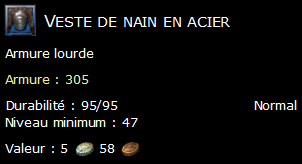 Veste de nain en acier