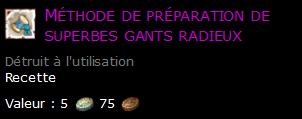 Méthode de préparation de superbes gants radieux