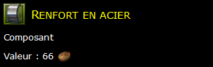 Renfort en acier