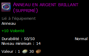 Anneau en argent brillant (supprimé)