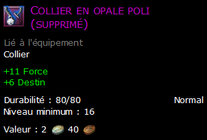 Collier en opale poli (supprimé)