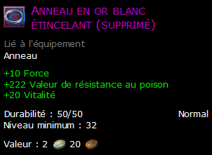 Anneau en or blanc étincelant (supprimé)