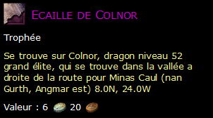 Ecaille de Colnor