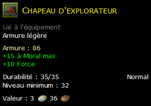 Chapeau d'explorateur