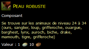 Peau robuste