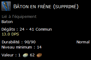 Bâton en frêne (supprimé)