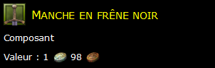 Manche en frêne noir