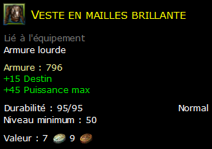 Veste en mailles brillante