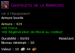 Gantelets de la Nimrodel