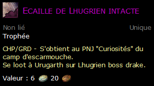 Ecaille de Lhugrien intacte