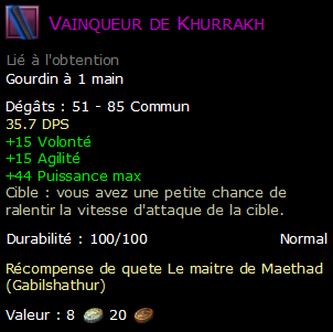 Vainqueur de Khurrakh