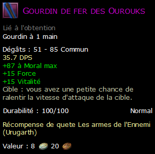 Gourdin de fer des Ourouks