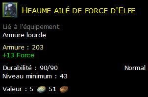 Heaume ailé de force d'Elfe