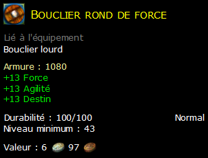 Bouclier rond de force