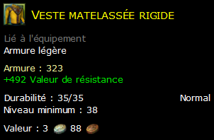 Veste matelassée rigide