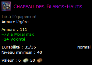 Chapeau des Blancs-Hauts