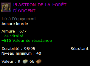 Plastron de la Forêt d'Argent