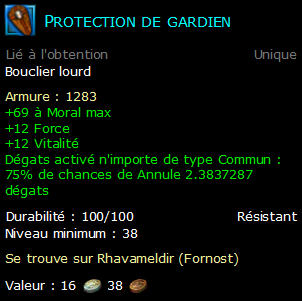 Protection de gardien