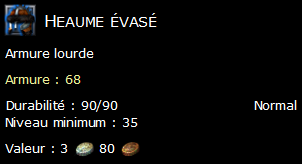 Heaume évasé