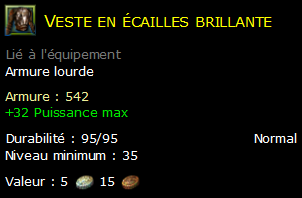 Veste en écailles brillante