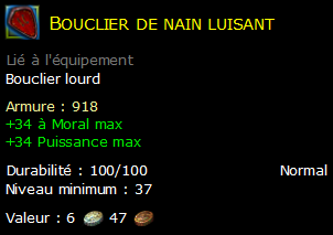 Bouclier de nain luisant