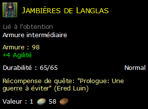 Jambières de Langlas