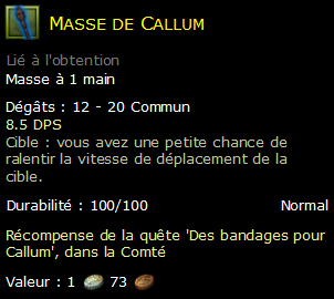 Masse de Callum