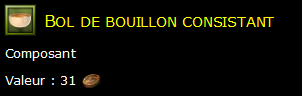 Bol de bouillon consistant